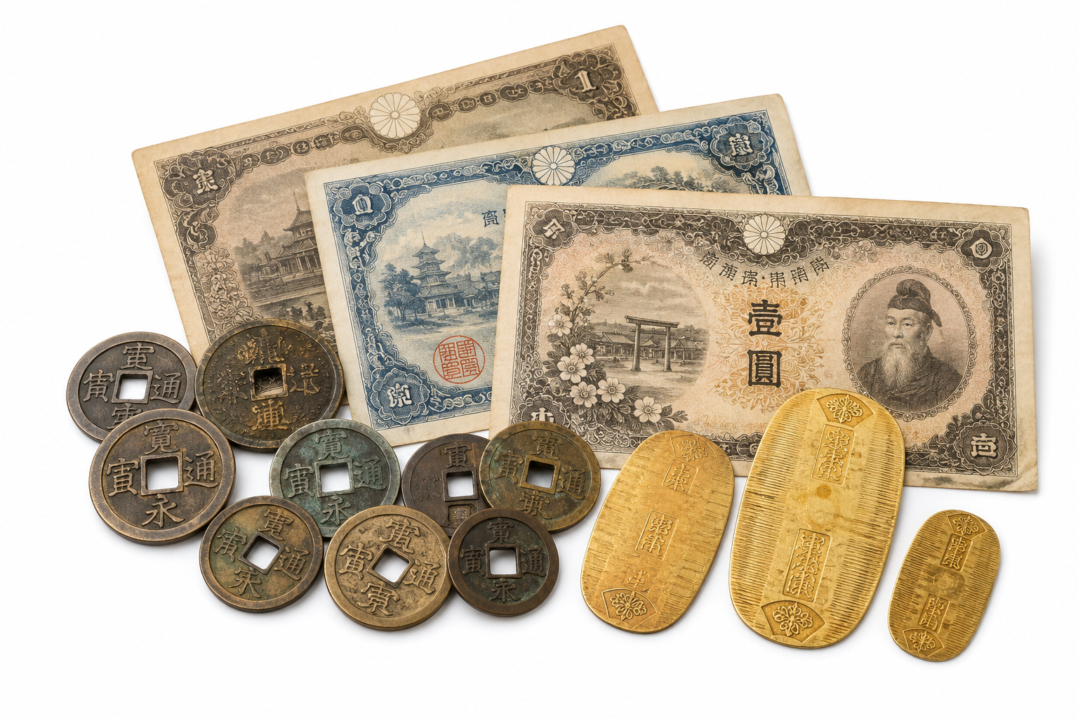 四日市市の古銭・古紙幣買取